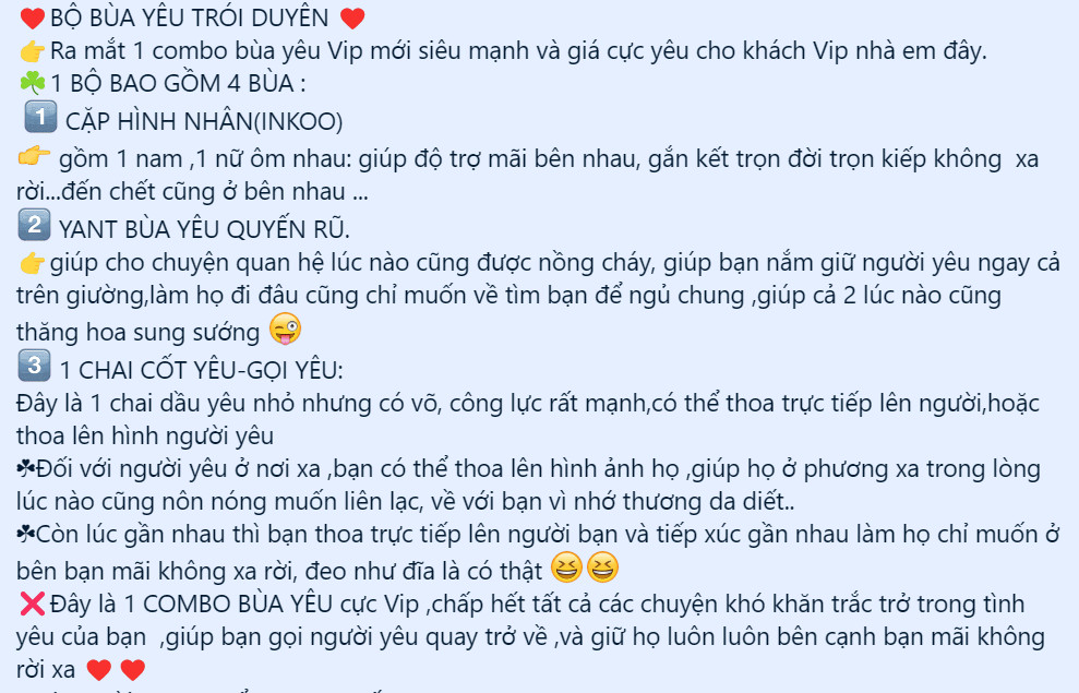 Combo tình yêu trói duyên