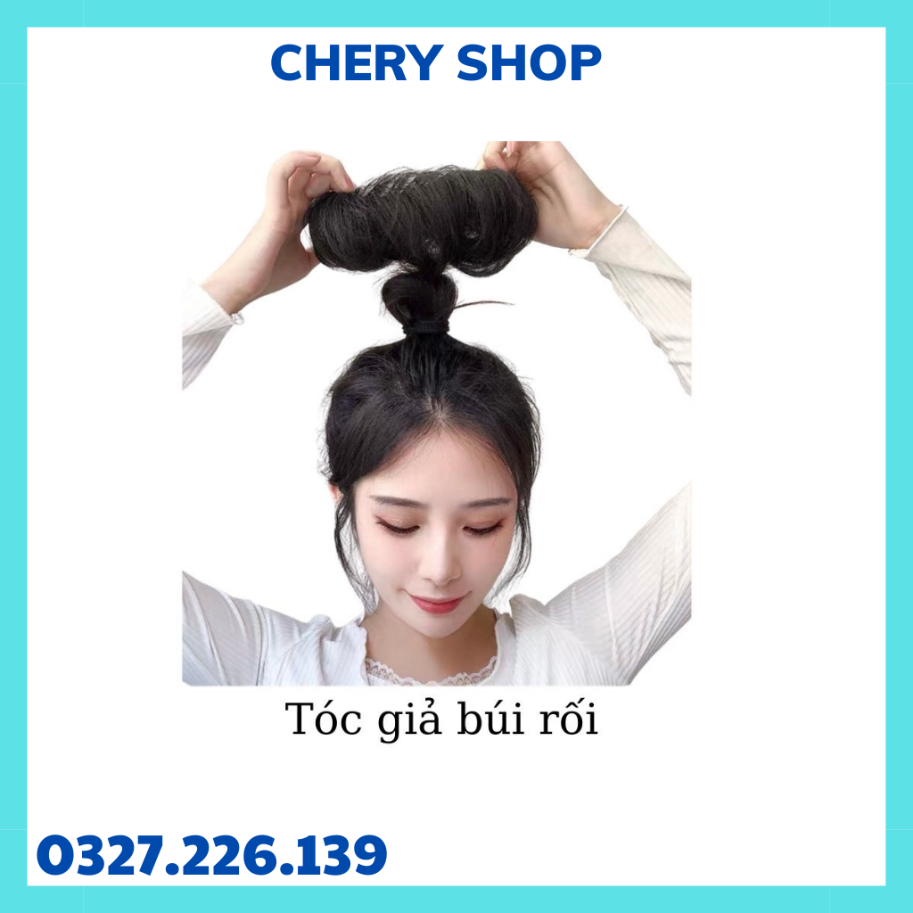 [ Hàng hót ] .Tóc giả nữ bối rối, búi cột xoăn
