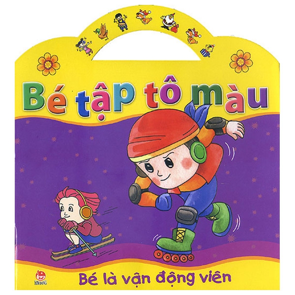 Fahasa - bé tập tô màu - bé là vận động viên