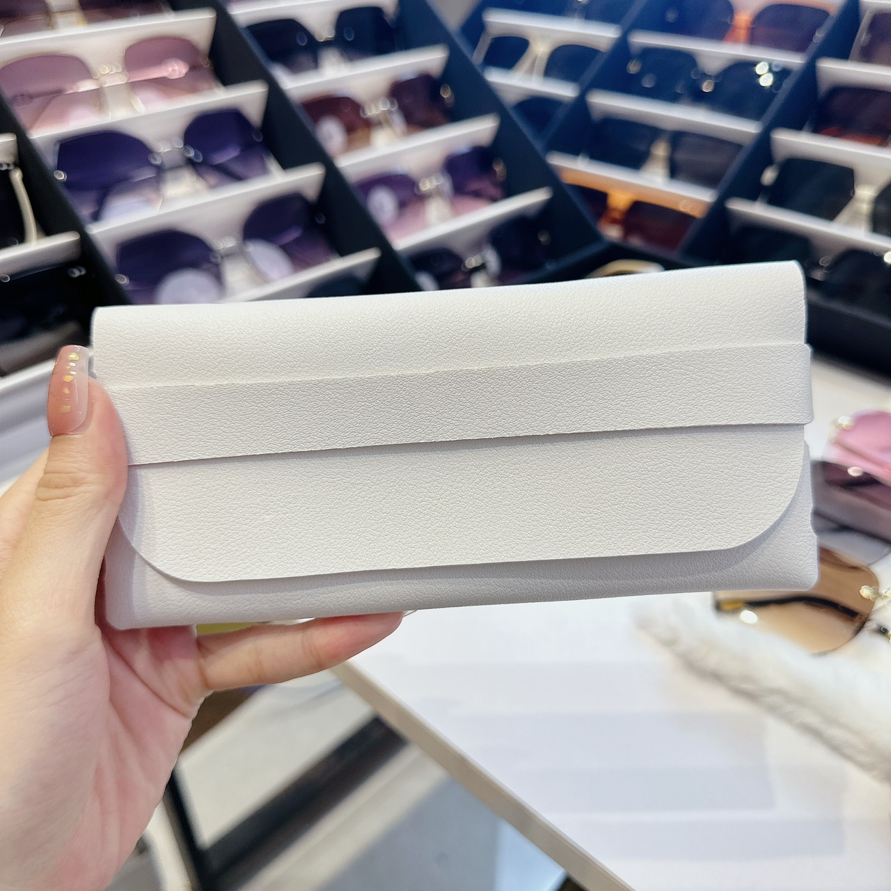 Bao da đựng kính đa năng, túi ví đựng mắt kính