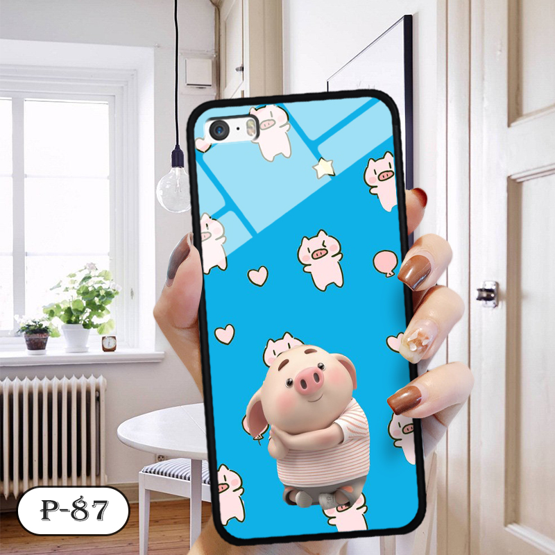 Ốp kính in hình cute IPHONE 5S