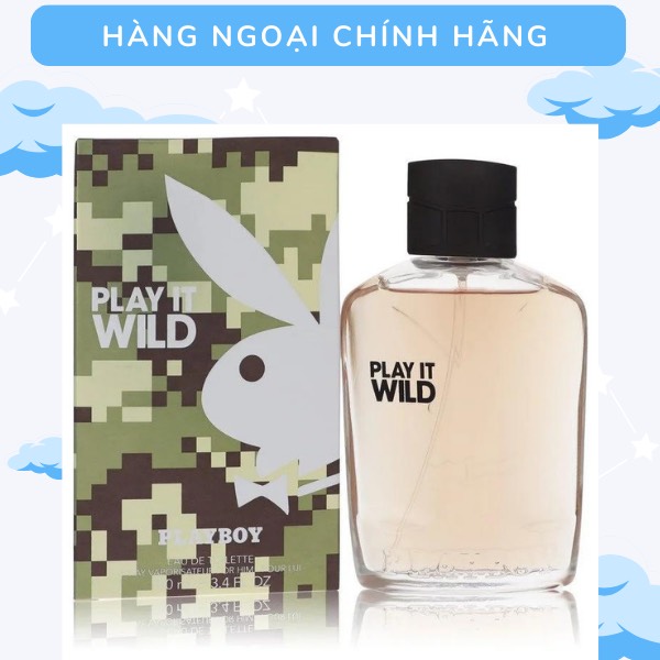 Nước hoa nam playboy play it wild for him eau de toilette 100ml.