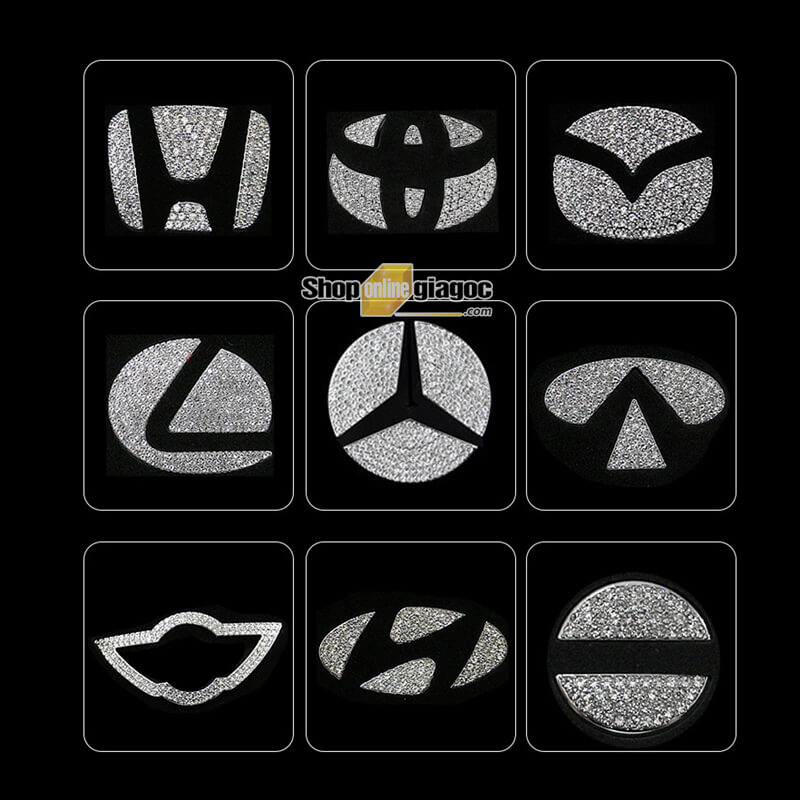 Logo Đính Đá Gắn Vô Lăng Theo Hãng Xe