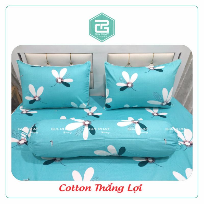 Vỏ gối/ Áo gối cotton Thắng Lợi hàng chuẩn có in logo