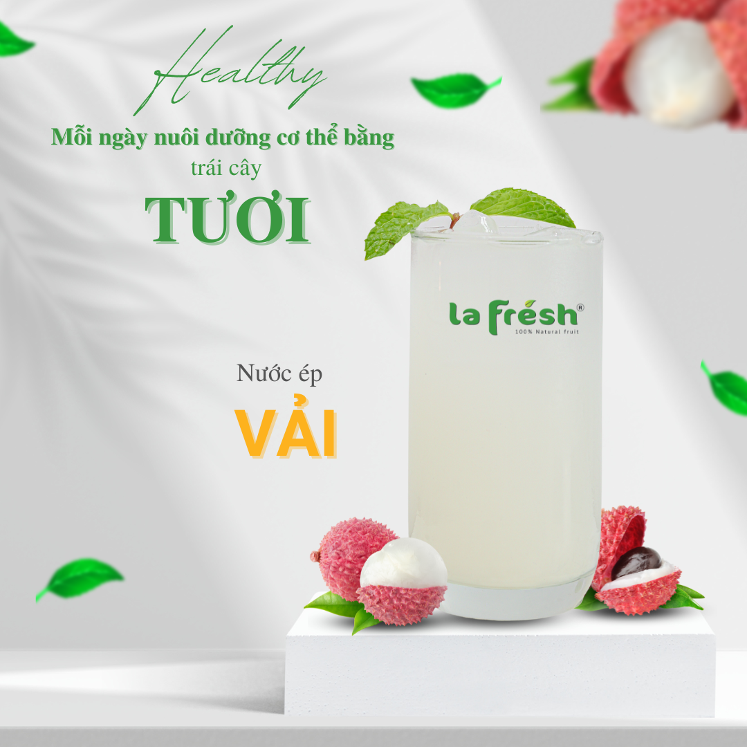 Nước cốt Vải Lafresh chai 100ml