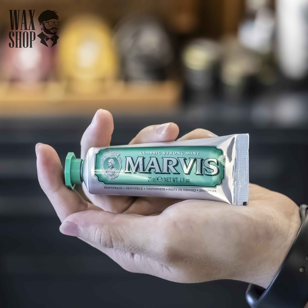Kem Đánh Răng Classic Strong Mint - Marvis (Italia)  [NỘI ĐỊA Ý]  Giúp Làm Trắng Răng, Đánh Bật Mảng Bám.