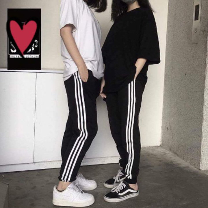 Quần 3 sọc thời trang Unisex vải nỉ