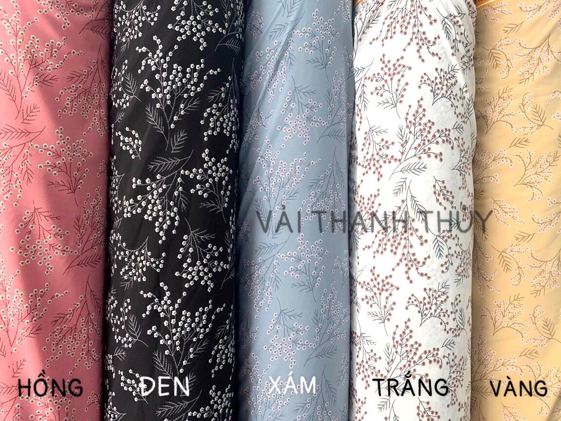 [HCM]VẢI LỤA 100D HOA NHÍ - DÒNG VẢI THÔNG DỤNG - 1 MÉT X 1M5