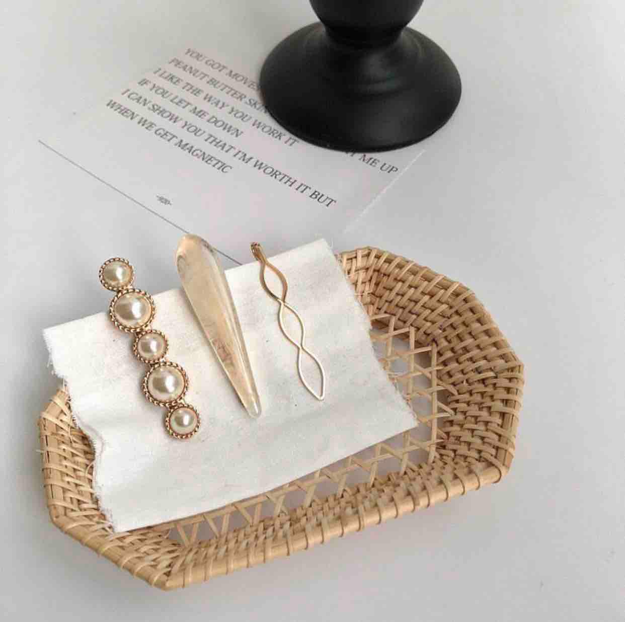 Set 3 kẹp tóc vintage + sang chảnh