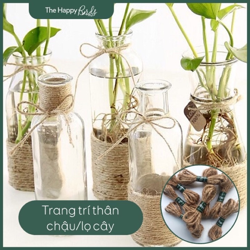 Lẻ cuộn 5m, 10m Dây thừng gai trang trí derco đẹp