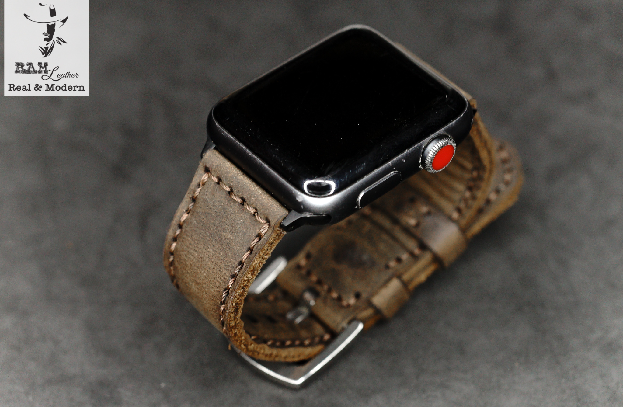 WATCH STRAPS DOUBLE COW LEATHER REAL