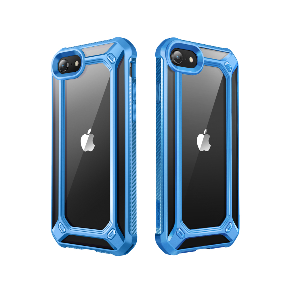 Ốp lưng cho iPhone SE 2022/iPhone SE thế hệ thứ 2 (2020) Vỏ ốp trong suốt bảo vệ lai cao cấp cho iPhone SE 2/ 7/8