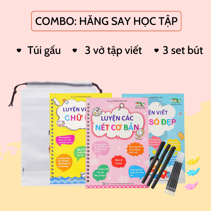 Set đồ dùng học tập cute cho bé – Combo quà tặng dụng cụ học tập theo bé đến trường, Set 7 món đồ dùng học tập- Br 01991