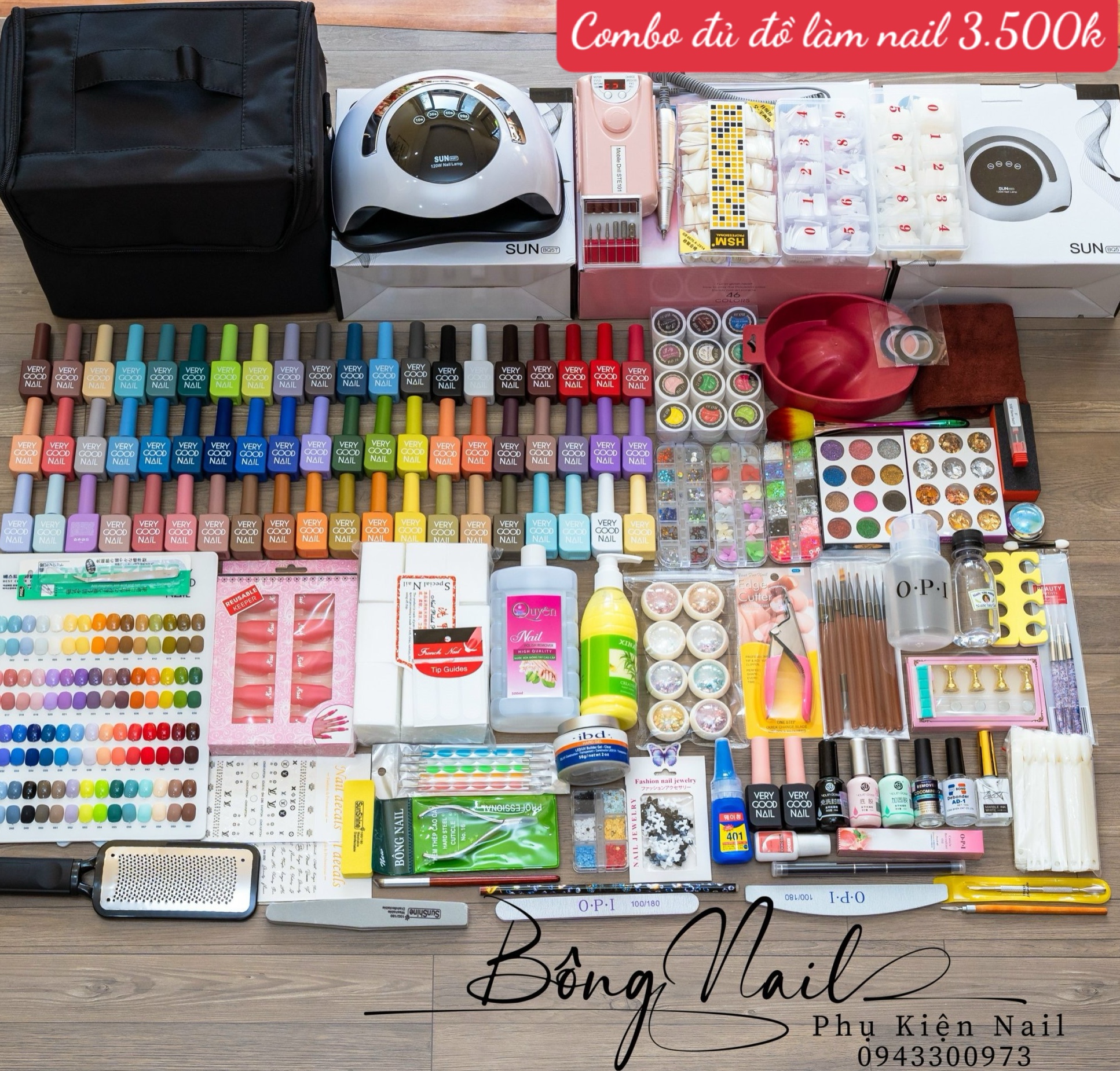 Combo nail đầy đủ đồ đi làm