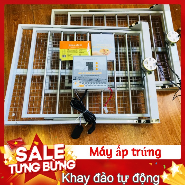 Máy ấp trứng đảo tự động 112 trứng khay nhôm