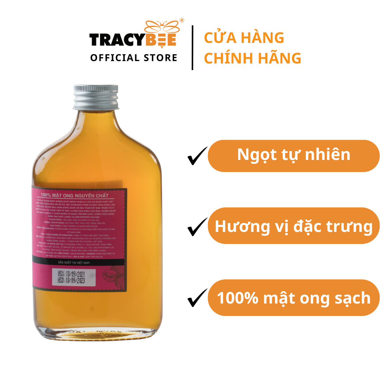 Mật Ong Hoa Vải Tracybee (350g)