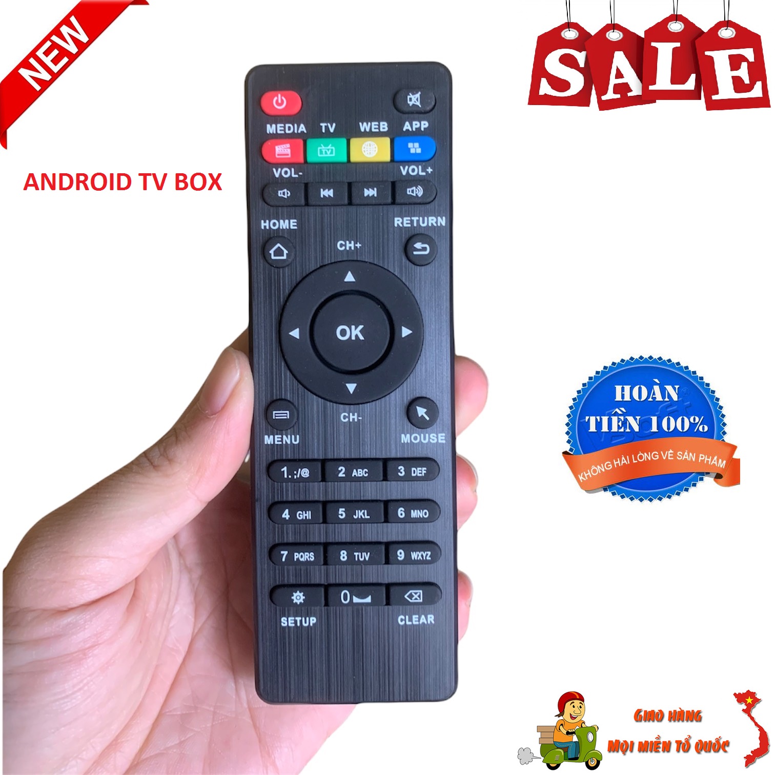 Điều khiển đầu Box Android TV Box - Hàng tốt remote đầu box android tv