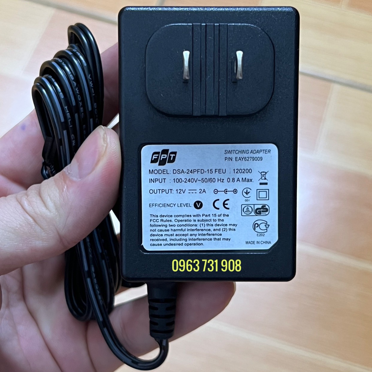 Adapter nguồn 12V 2A chính hãng