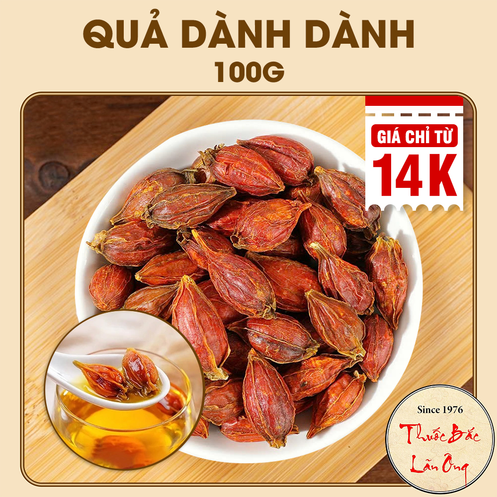 Quả dành dành 100g, chi tử khô tạo màu, mùi tự nhiên cho các món ăn