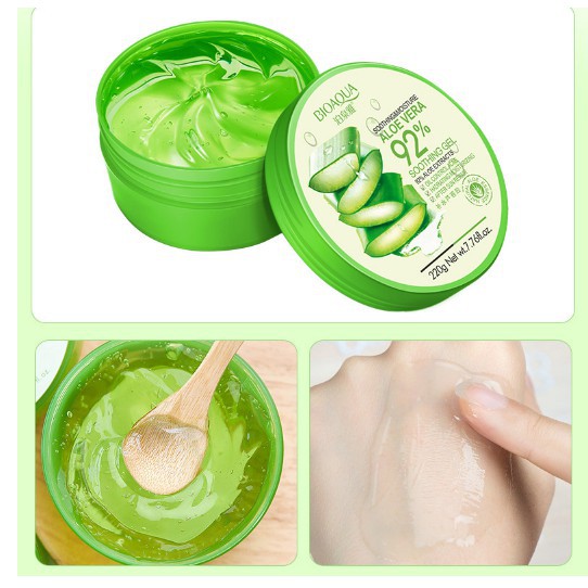Hộp Gel Mặt Nạ Dưỡng Ẩm 100% Dưỡng Ẩm Tối Ưu Từ Nha Đam Tươi Mát Làn Da- Gel dưỡng ẩm đa chức năng nội địa Trung