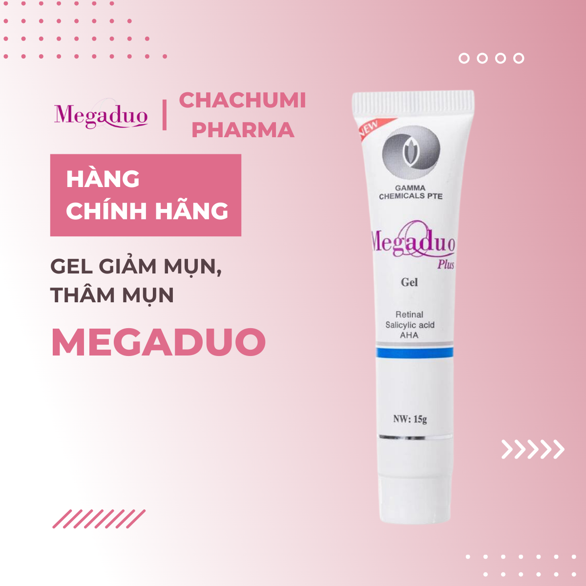 Gel giảm mụn, thâm mụn Megaduo