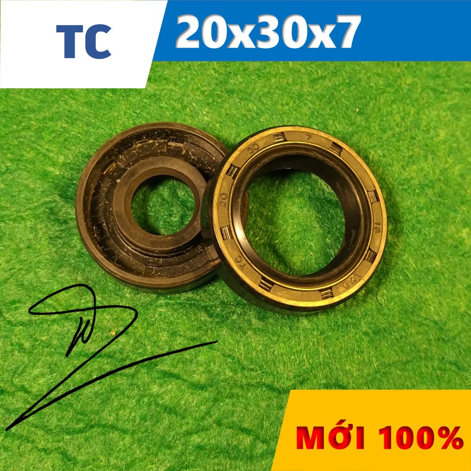 Phớt dầu TC 20x30x7   (Chắn dầu / lò xo / Phớt ben / Oil seal TC 20*30*7)