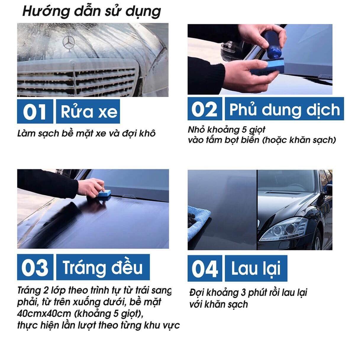 Bộ ceramic phủ chống sước bề mặt sơn MRFIX 9H
