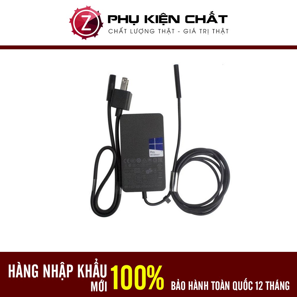 [HCM]Bộ sạc cho Microsoft Surface Pro 3 và 4 Loại có cổng USB Hàng mới  Bảo Hành 12 Tháng + Tặng dây nguồn đi theo sạc !