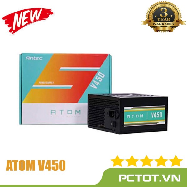 Nguồn máy tính Antec ATOM V450 450W - Bảo hành 36 Tháng Thủy linh