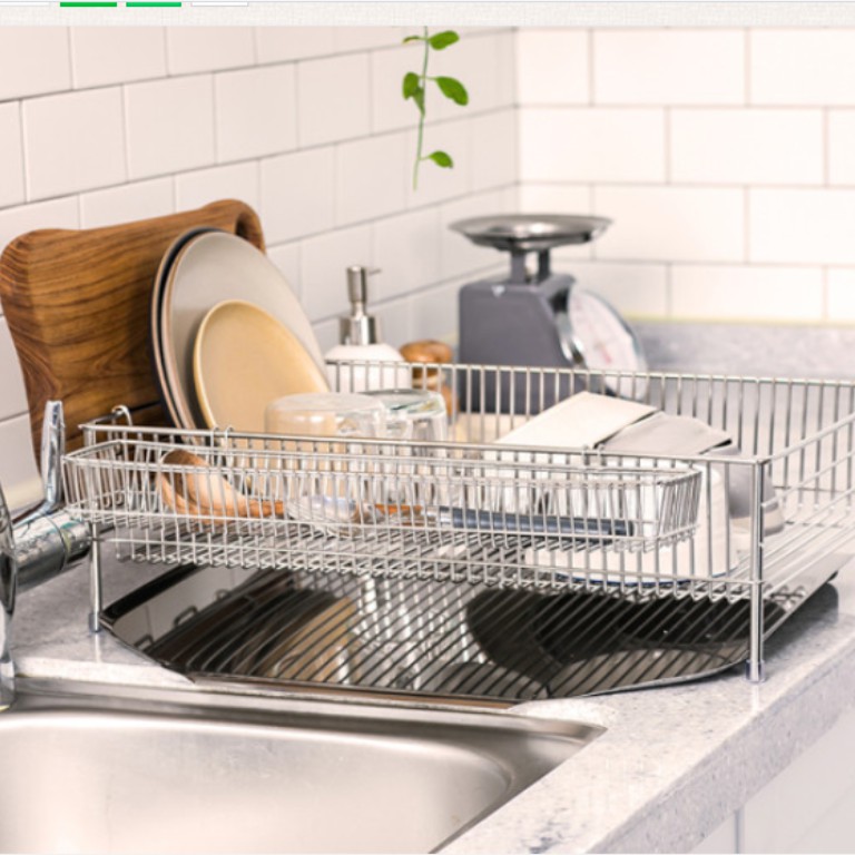 Kệ chén inox KOXINA 1/2 TẦNG
