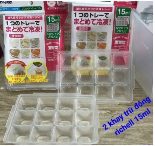 SET 2 khay trữ đông đồ ăn dặm cho bé RICHELL