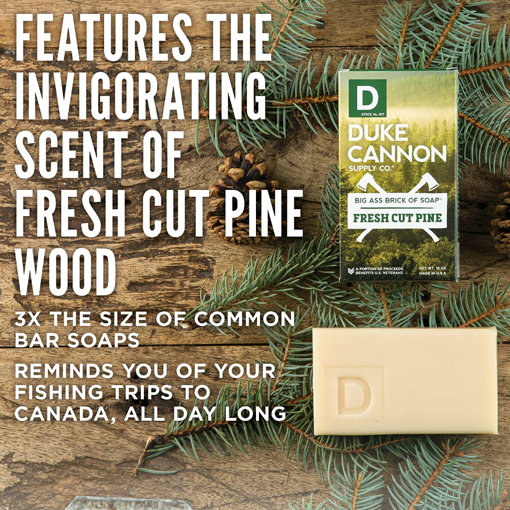 Xà Bông Cục Duke Cannon Fresh Cut Pine 283Gr