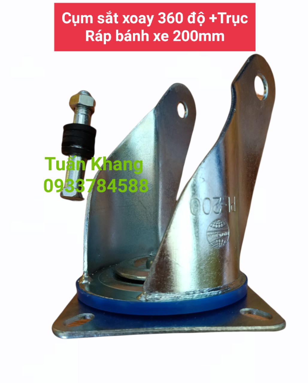 Cụm sắt không bánh xe + Trục