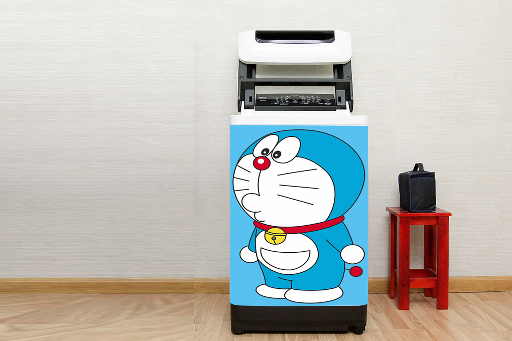 [HCM]Decal dán máy giặt mẫu Doraemon 16