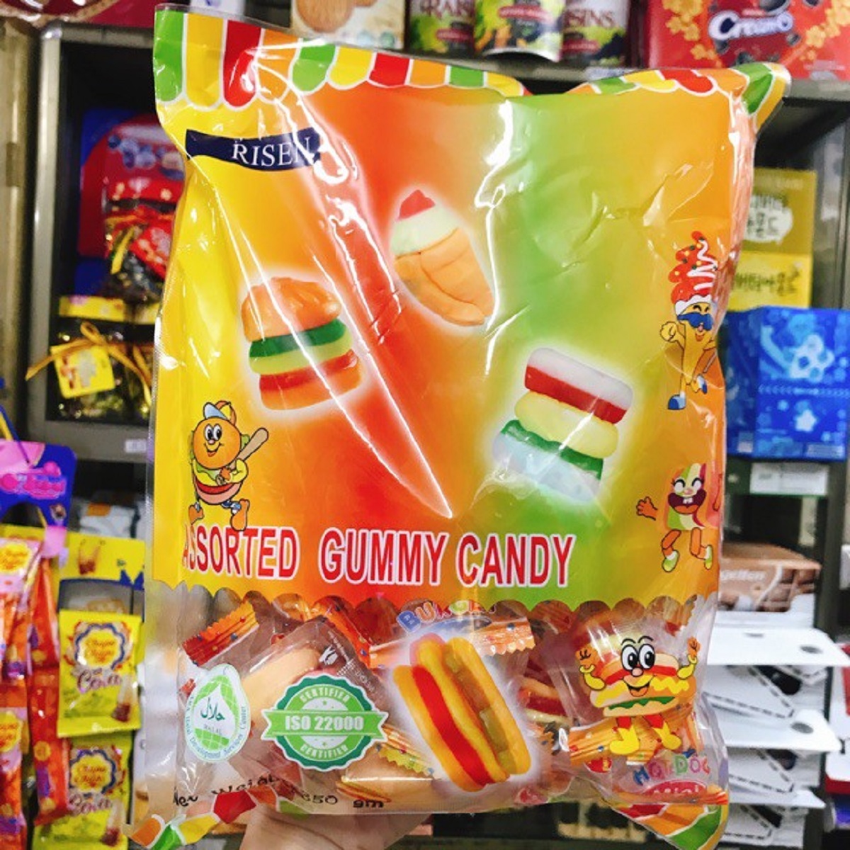 Kẹo dẻo hambuger risen mỹ