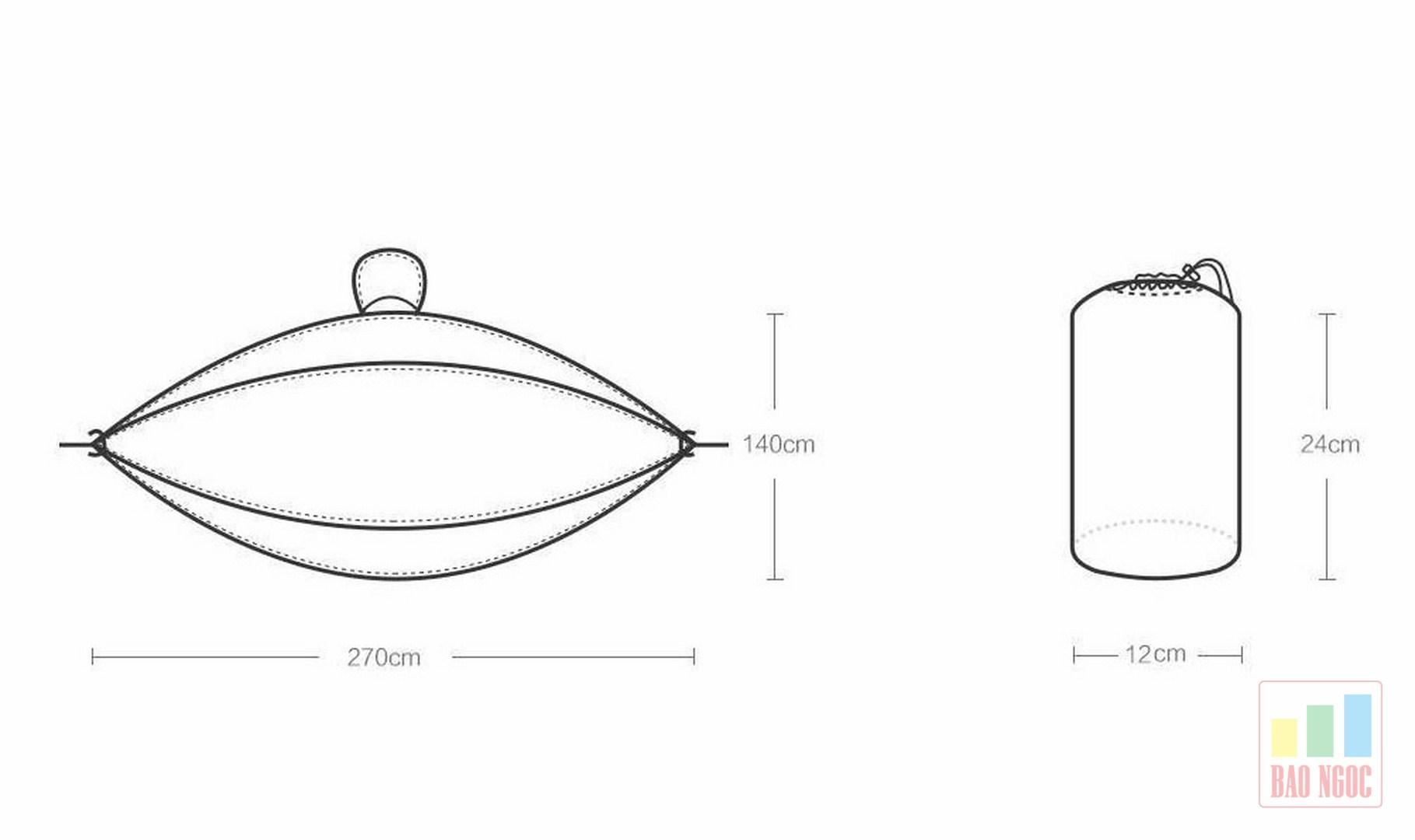 Võng cao cấp bằng vải dù Xiaomi