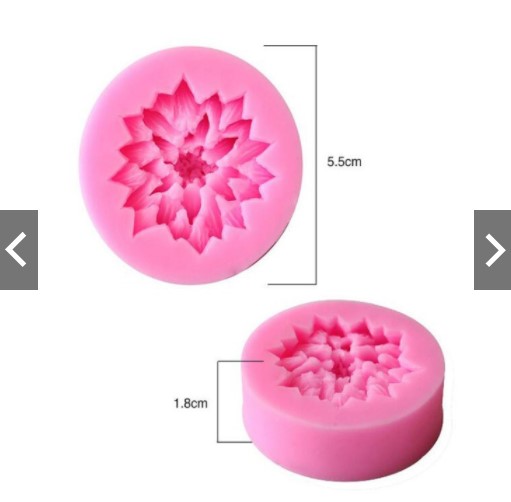 Khuôn rau câu silicon 4D hình hoa cúc mã CĐ5