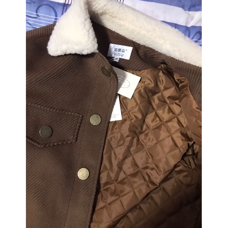 Áo khoác jacket dạ nhung ĐANG SẴN