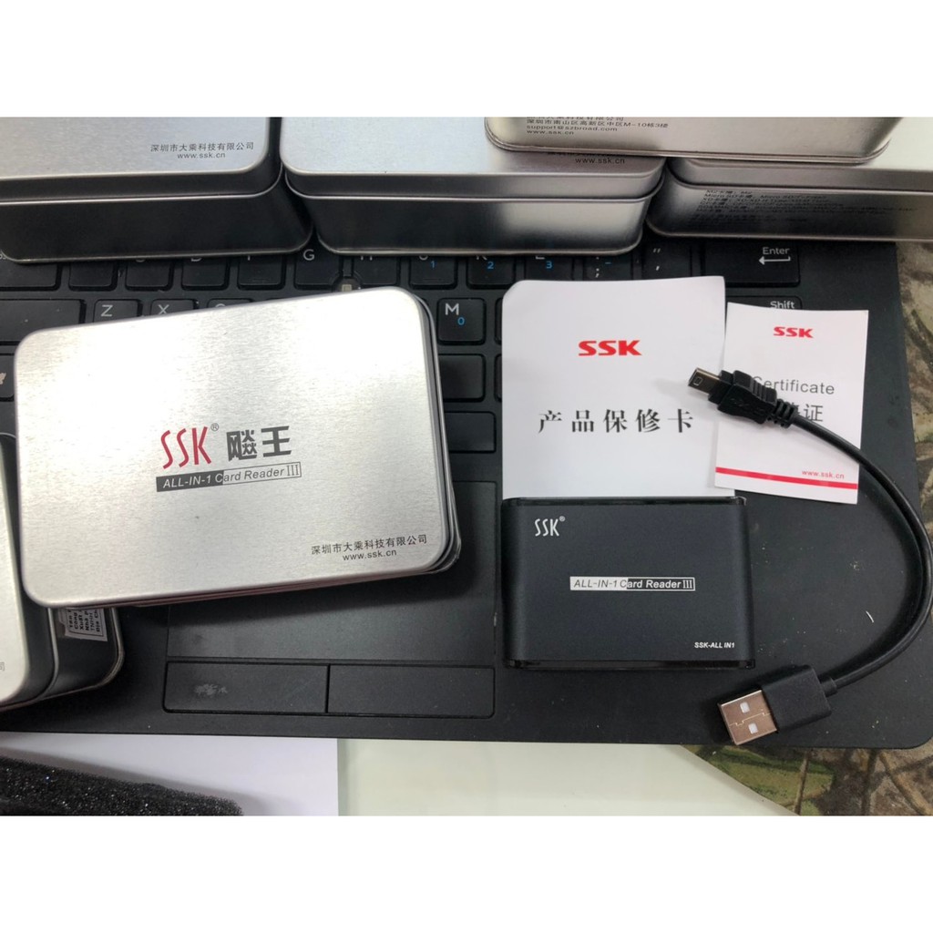 Đầu đọc thẻ nhớ đa năng Xịn SSK (vỏ hộp sắt)