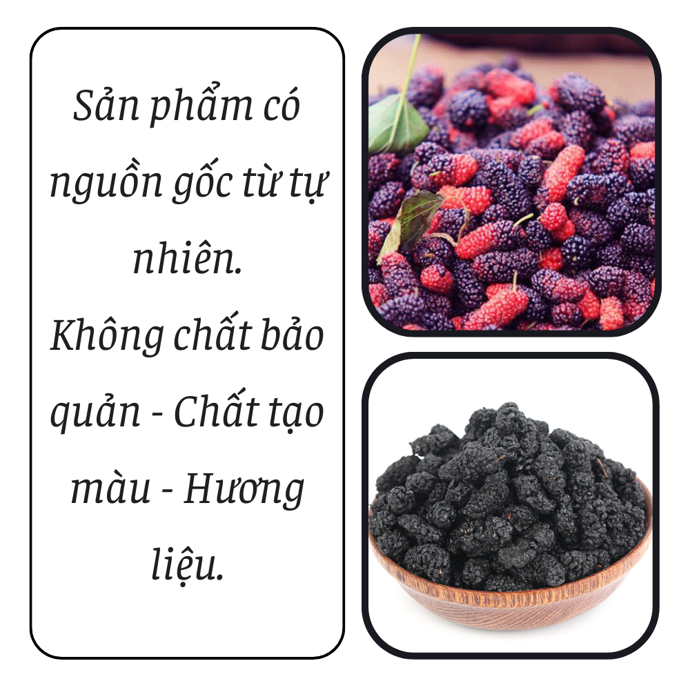 Dâu tằm sấy khô - hàng loại 1 (50,100gr) hỗ trợ đẹp da, đẹp dáng