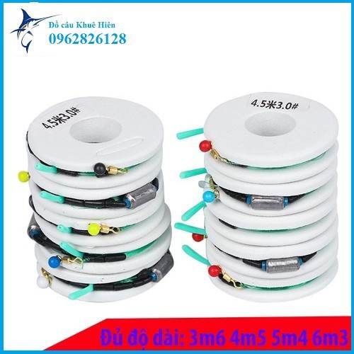 Dây trục câu đài buộc sẵn đầy đủ các kích thước, cước câu  (cam kết đổi trả trong 2 tuần đầu)