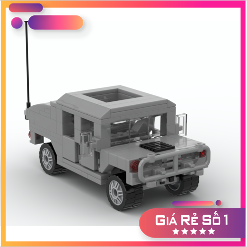 Le go đồ chơi lắp ráp moc xe cảnh sát humvee