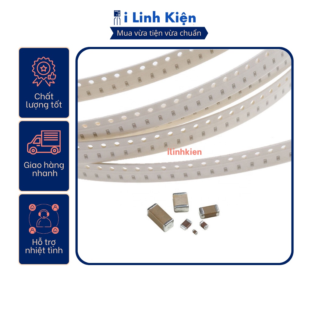 Tụ dán 1206 SMD 1uF - 22uF chất lượng tốt (dây 10c)