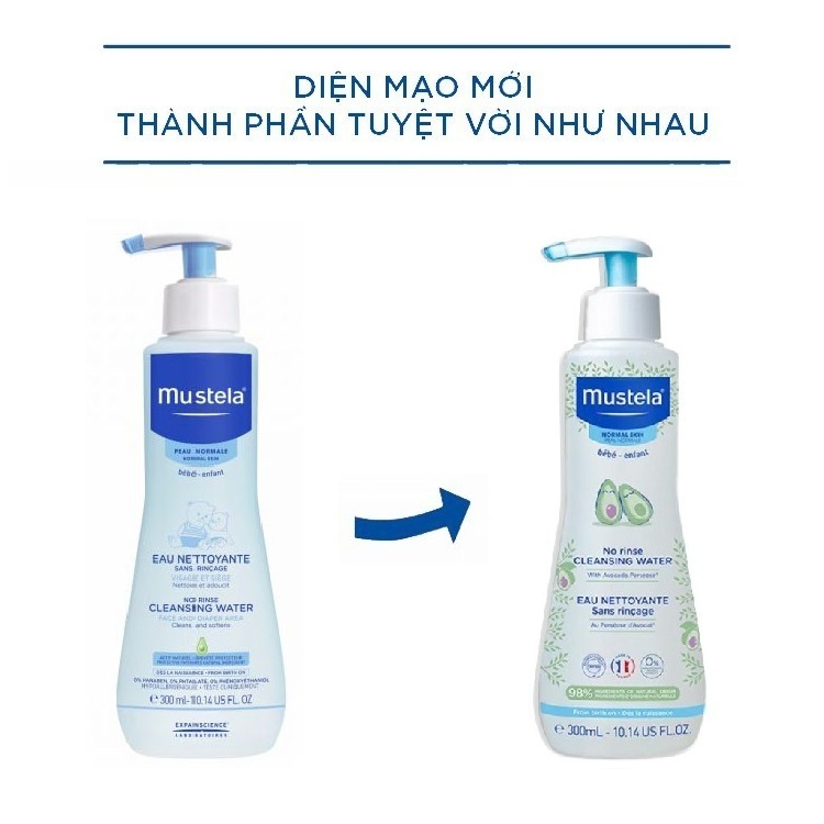 Nước làm sạch mặt và cơ thể 300ml