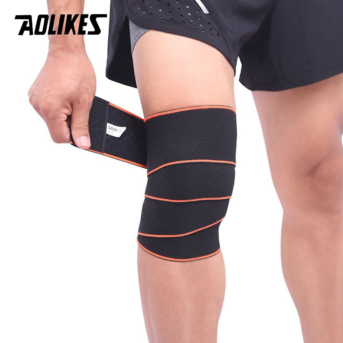 Bộ 2 băng quấn bảo vệ đầu gối thể thao Aolikes A-1517