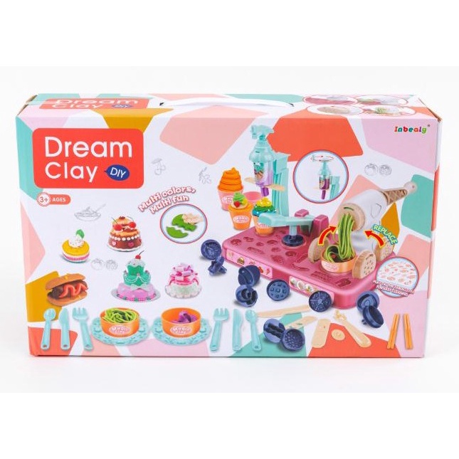 Đồ chơi đất sét - Đất nặn làm mì, làm kem Dream Clay 677-3
