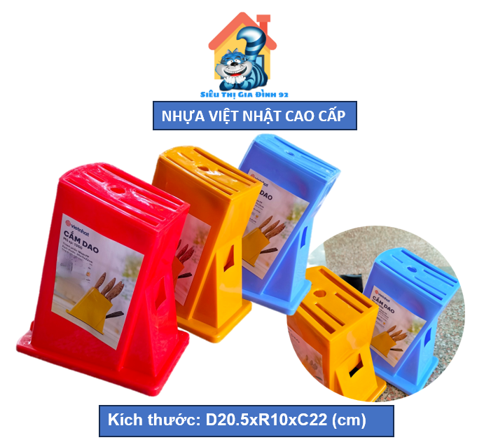 Ống đựng dao kéo tiện lợi - hộp cắm dao nhà bếp nhựa việt nhật đẹp 1350