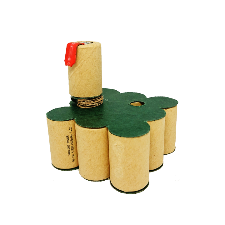 Gói cell pin mới Ni-Cd 12v 1500mAh - National