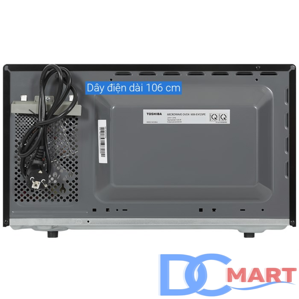 Lò vi sóng mặt gương Toshiba MM-EM25PE(BM) 25 lít - Hàng Chính Hãng