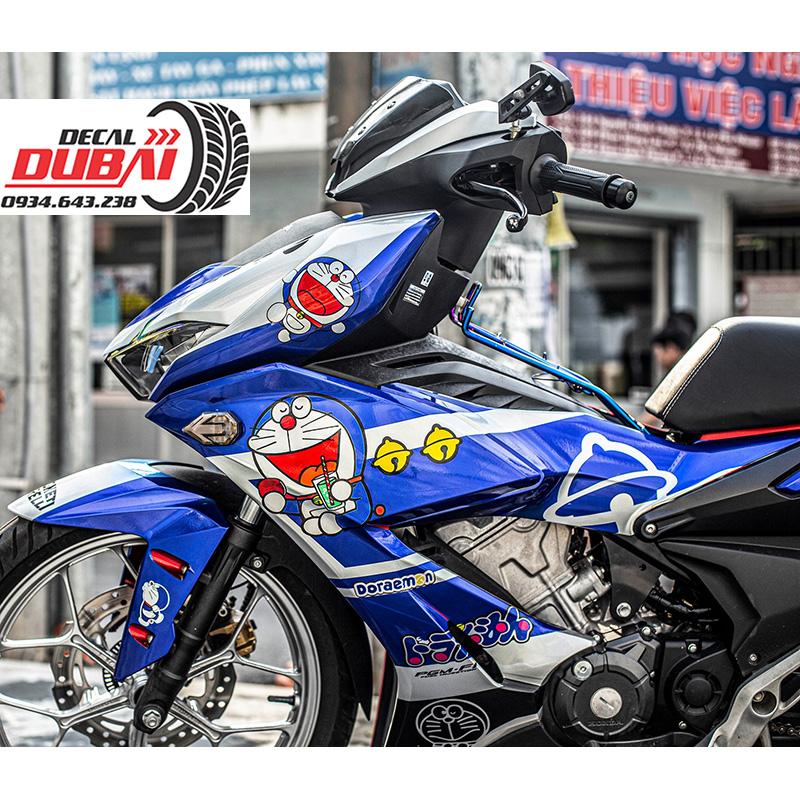 Tem Trùm Winner X Doremon Xanh Trắng